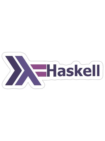 haskell programming language - Sticker - white matte - Front
