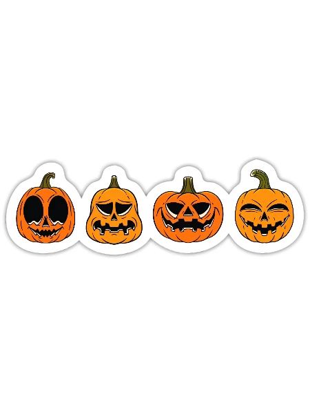 Pumpkin Sweatshirt Pumpkin - Sticker - white matte - Front