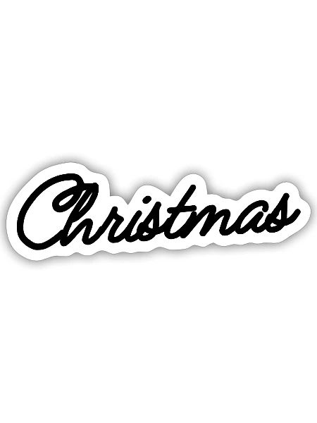 Merry Christmas - Sticker - white matte - Front