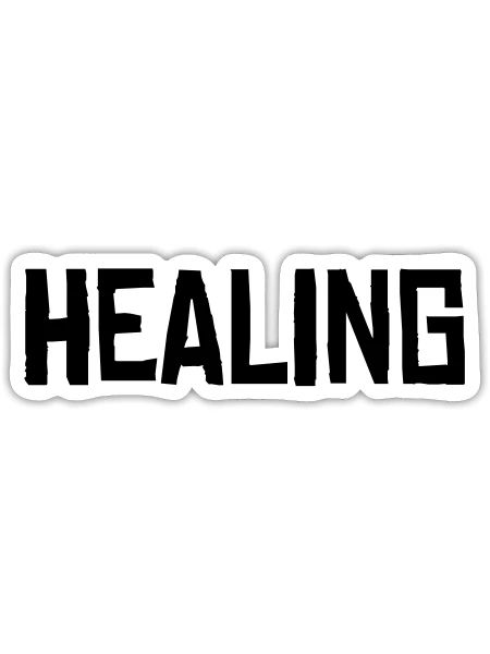 HEALING - Sticker - white matte - Front