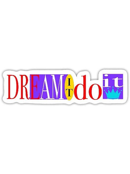 Dream It Do It T Shirt Retro Jordan 9 Colorblock - Sticker - white matte - Front