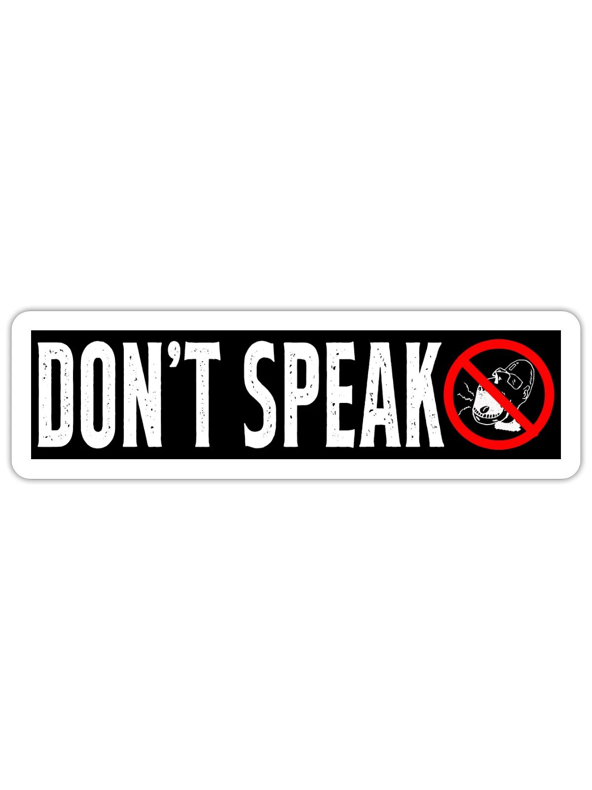 Do Not Speak - Sticker - white matte - Front