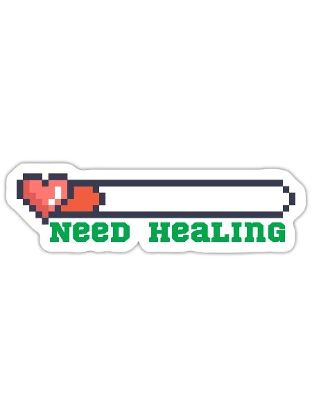 Need Healing - Sticker - white matte - Front