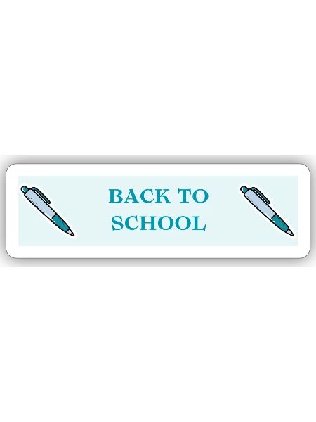 School Mode: ON – Back to School Design - Sticker - white matte - Front