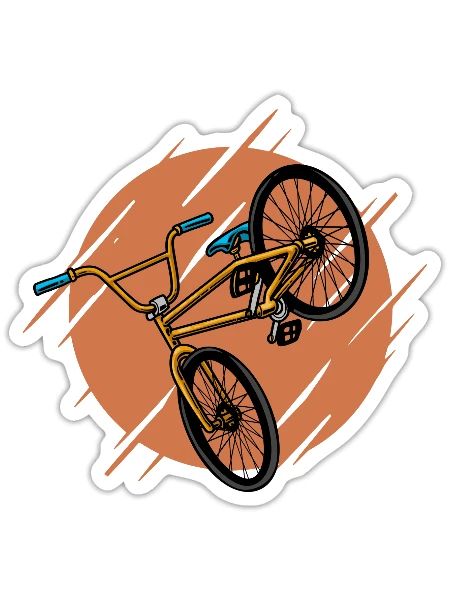BMX - Sticker - white matte - Front