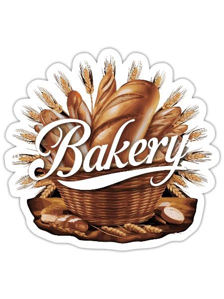 Baker Bakery - Sticker - white matte - Front