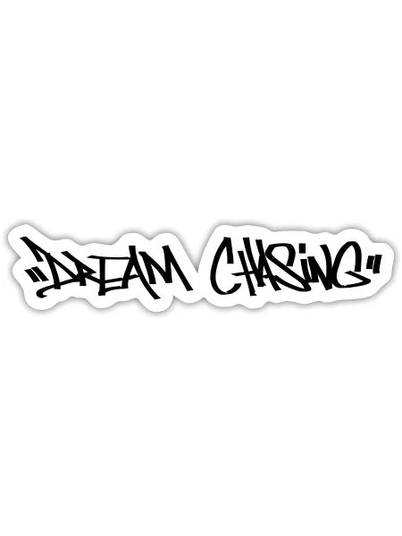 dream chasing - Sticker - white matte - Front