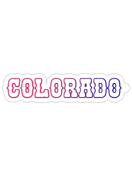 Néon Colorado - Sticker - blanc mat - Devant