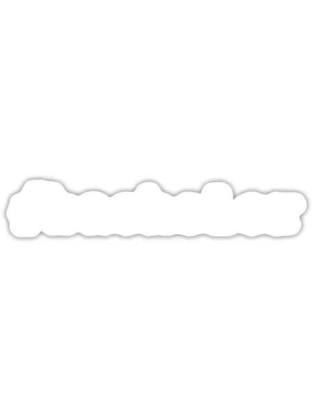 #bachelor - Sticker - white matte - Front
