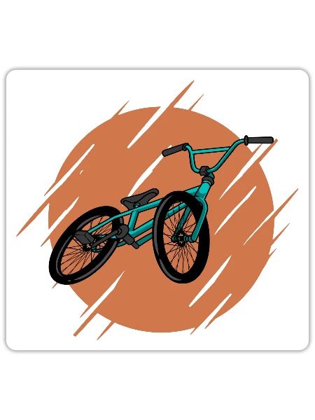 BMX - Sticker - white matte - Front