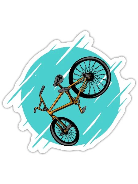 BMX - Sticker - white matte - Front