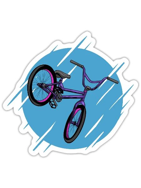BMX - Sticker - white matte - Front