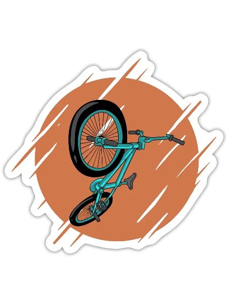 BMX - Sticker - white matte - Front