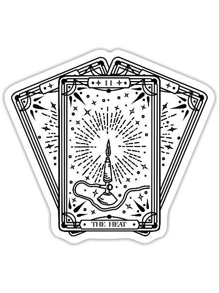 The Heat Deck (schwarz) - Sticker - white matte - Front