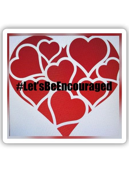 Let’s Be Encouraged - Sticker - white matte - Front