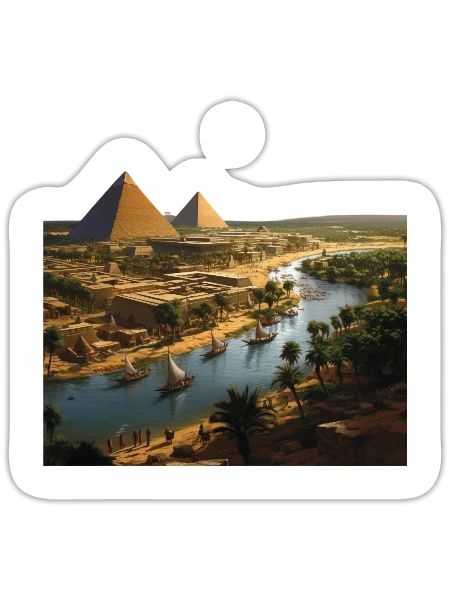 Pyramids - Sticker - white matte - Front