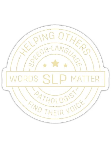Speech Language Pathologist - Sticker - white matte - Front