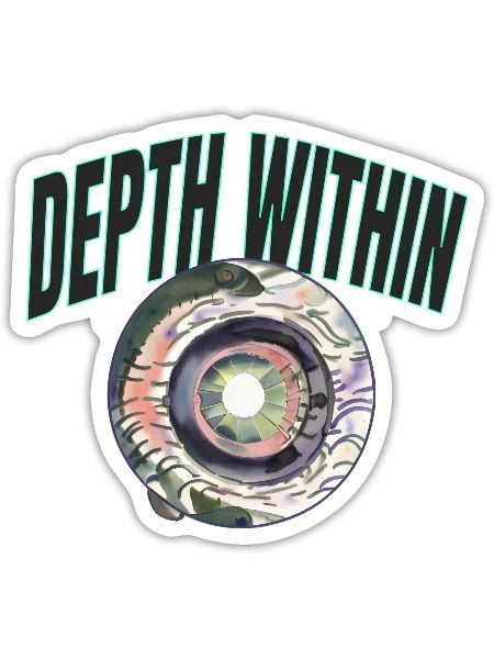 Ocular Ocean Depths - Sticker - white matte - Front