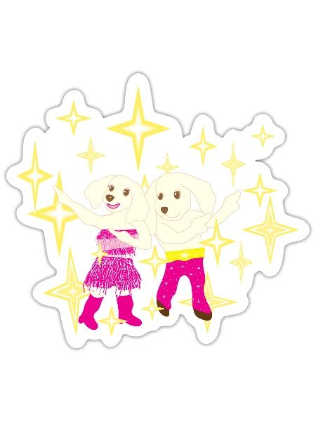 Superstar dancers - Sticker - white matte - Front