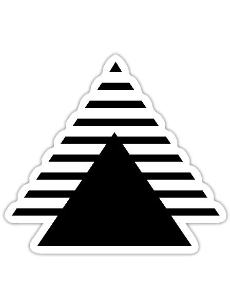 pyramid - Sticker - white matte - Front