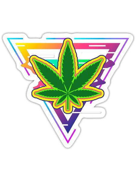 cannabis - Sticker - white matte - Front