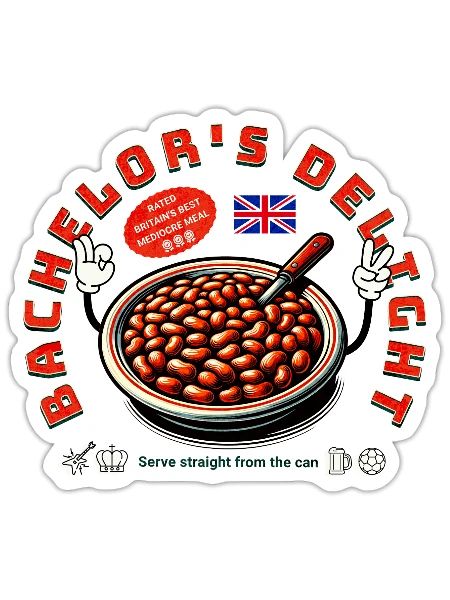 Bachelor's Delight - Sticker - white matte - Front