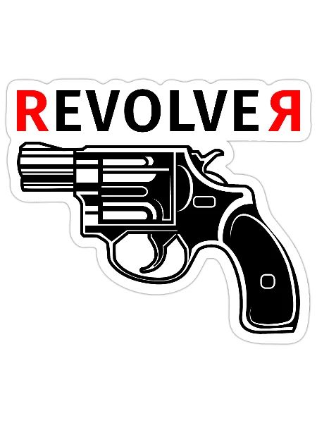Revolver evolve - Sticker - white matte - Front