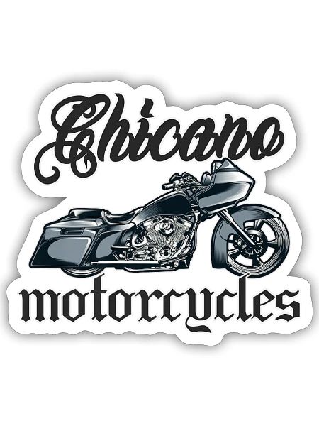 Clothes Cholo Vicla Lowrider Bikes - Sticker - white matte - Front