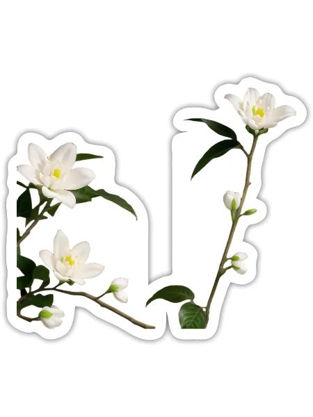 True Flower Language - Sticker - white matte - Front