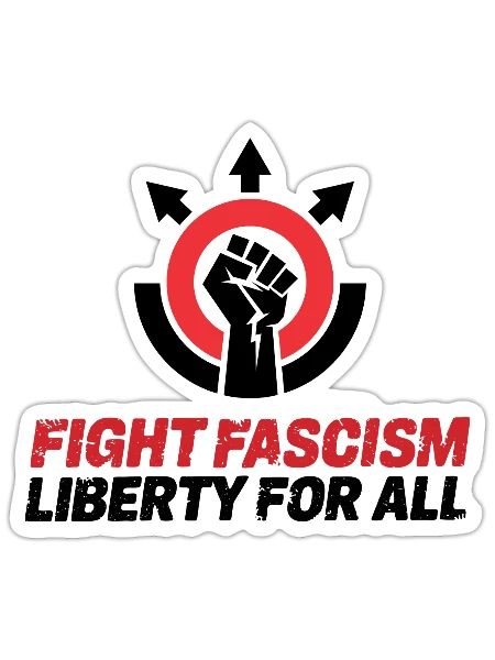 Join Us in Fighting Fascism. - Sticker - white matte - Front