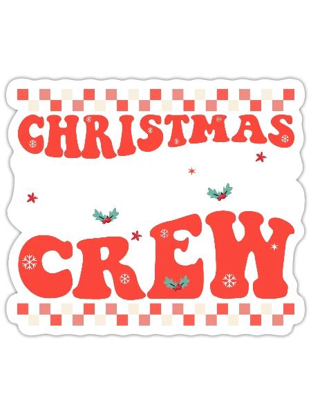 Christmas Nurse Crew - Sticker - white matte - Front