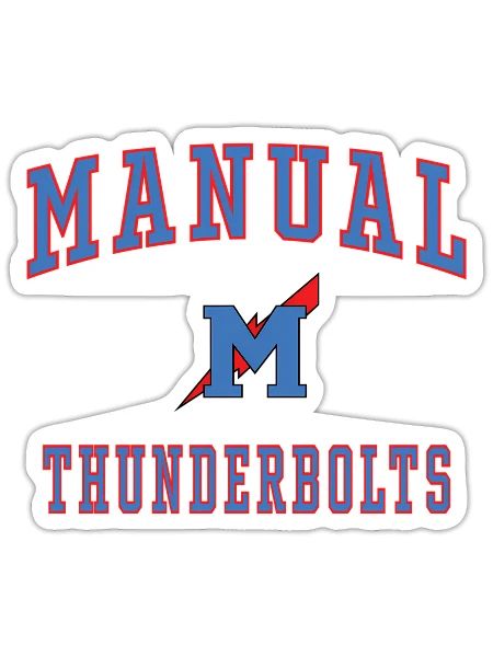 Manual High School Thunderbolts - Sticker - white matte - Front
