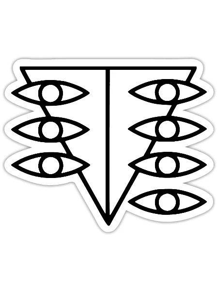 Néon Genèse - Sticker - blanc mat - Devant