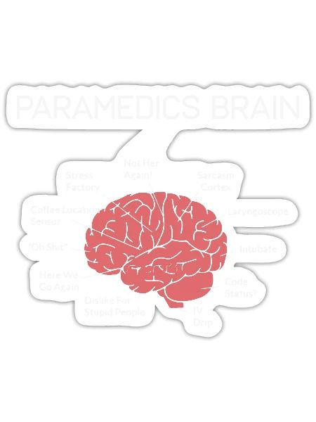 Paramedics Brain - Sticker - white matte - Front