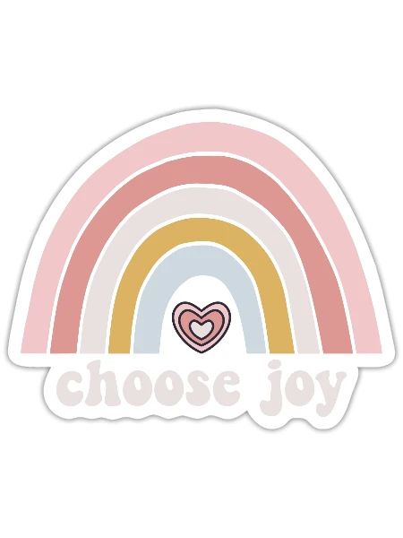 Choose Joy - Sticker - white matte - Front