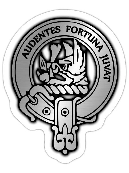 Clan MacKinnon Crest - Sticker - white matte - Front