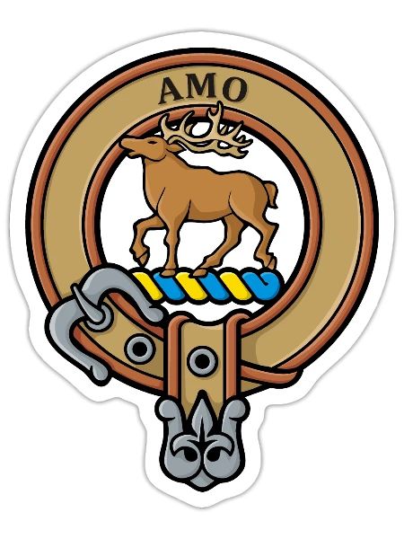 Clan Scott Crest - Sticker - white matte - Front