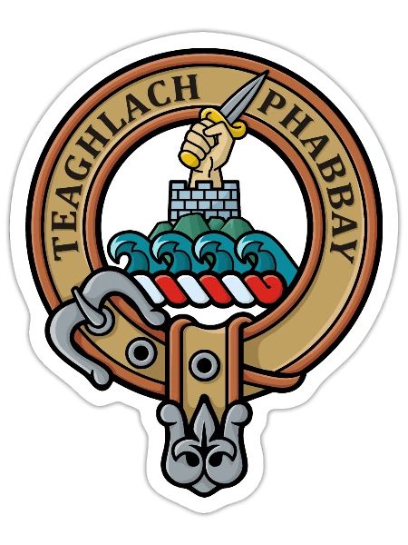 Clan Morrison Crest - Sticker - white matte - Front