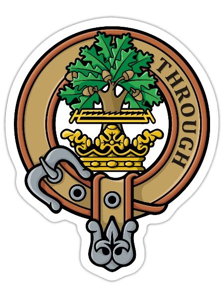 Clan Hamilton Crest - Sticker - white matte - Front