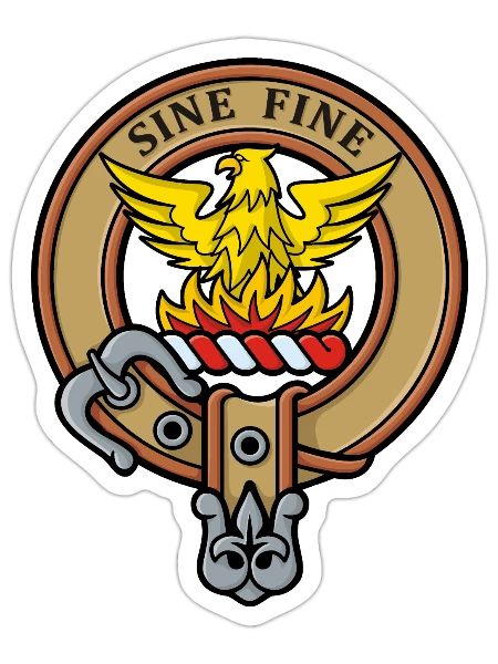 Clan MacGill Crest - Sticker - white matte - Front