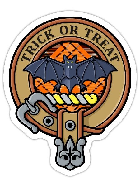 Halloween Crest - Sticker - white matte - Front