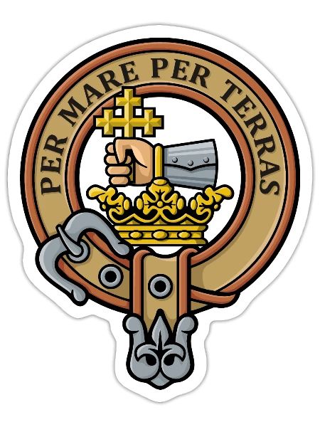 Clan MacDonald Crest - Sticker - white matte - Front