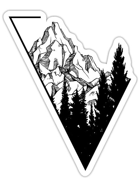 Please provide the design image or its key details - Sticker - white matte - Front