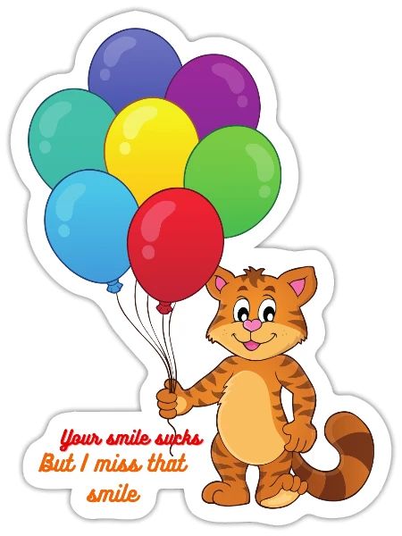 surprise bestie - Sticker - white matte - Front