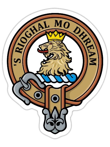 Clan Gregor Crest - Sticker - white matte - Front
