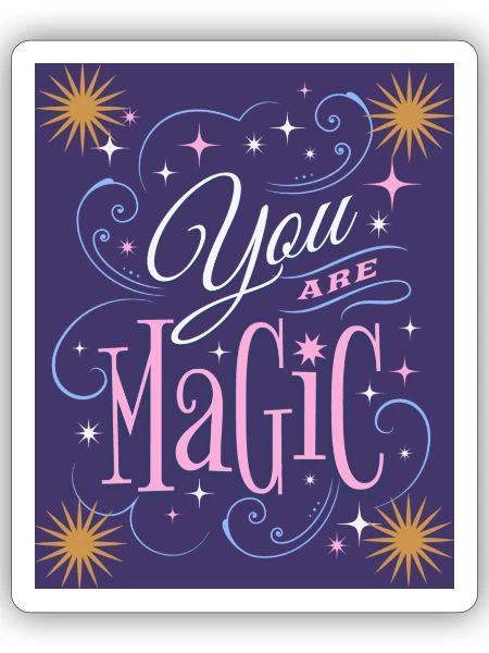You Are Magic Bright Stars 1 - Sticker - white matte - Front