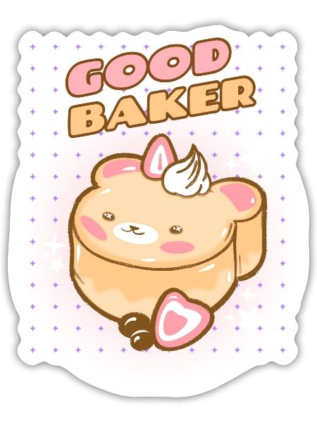 Good Baker - Sticker - white matte - Front