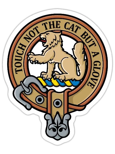 Clan MacPherson Crest - Sticker - white matte - Front