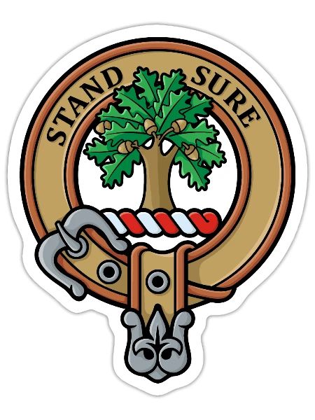Clan Anderson Crest - Sticker - white matte - Front