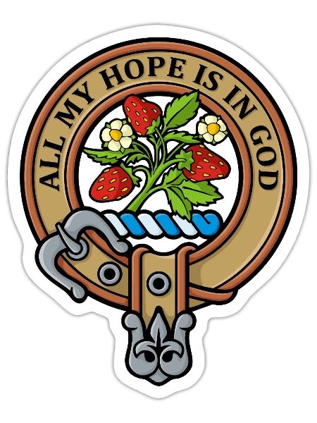 Clan Fraser Crest - Sticker - white matte - Front